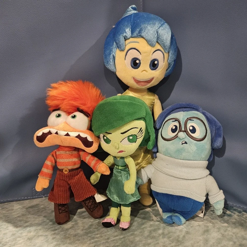 Disney Pixar Inside Out Plush Bundle Anxiety Talking Joy Sadness‎ Anger Disgust